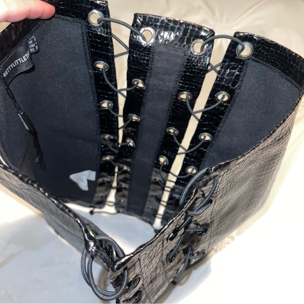 PLT Faux Leather Skirt - Picture 6 of 8